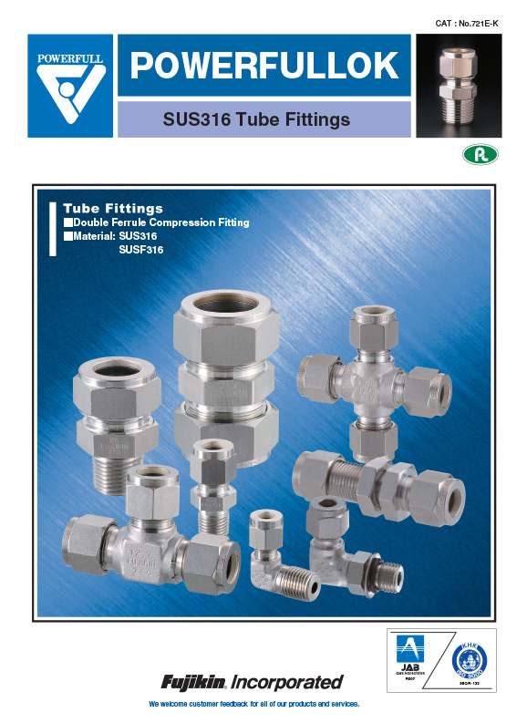 Fittings - Powerfullok SUS316 Tube Fittings 
